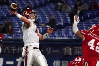 日本大学フェニックス○48－27●桜美林大学スリーネイルズクラウンズ（2019年12月1日、横浜スタジアム）