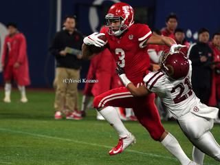 日本大学フェニックス○48－27●桜美林大学スリーネイルズクラウンズ（2019年12月1日、横浜スタジアム）