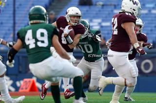 全日本大学選手権・東日本代表校決定戦 早稲田大学ビッグベアーズ○41－10●東北大学ホーネッツ（2019年12月1日、横浜スタジアム）