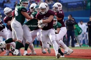 全日本大学選手権・東日本代表校決定戦 早稲田大学ビッグベアーズ○41－10●東北大学ホーネッツ（2019年12月1日、横浜スタジアム）