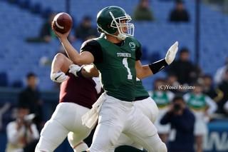 全日本大学選手権・東日本代表校決定戦 早稲田大学ビッグベアーズ○41－10●東北大学ホーネッツ（2019年12月1日、横浜スタジアム）