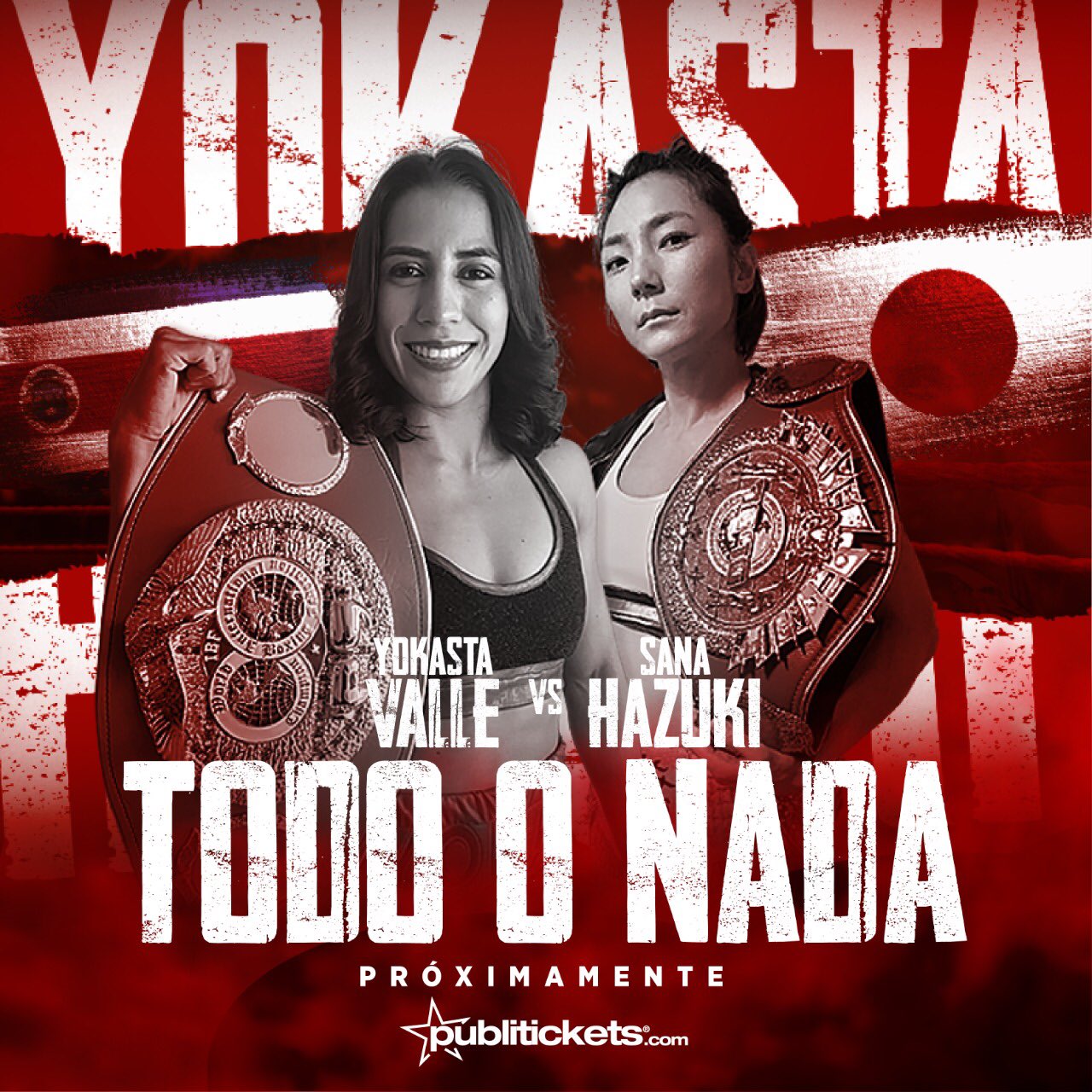 WIBA王者 ライカvs WBC王者アン・マリーサクラート女子ボクシングポスター WIBA王者 ライカvs WBC王者アン・マリーサクラート女子