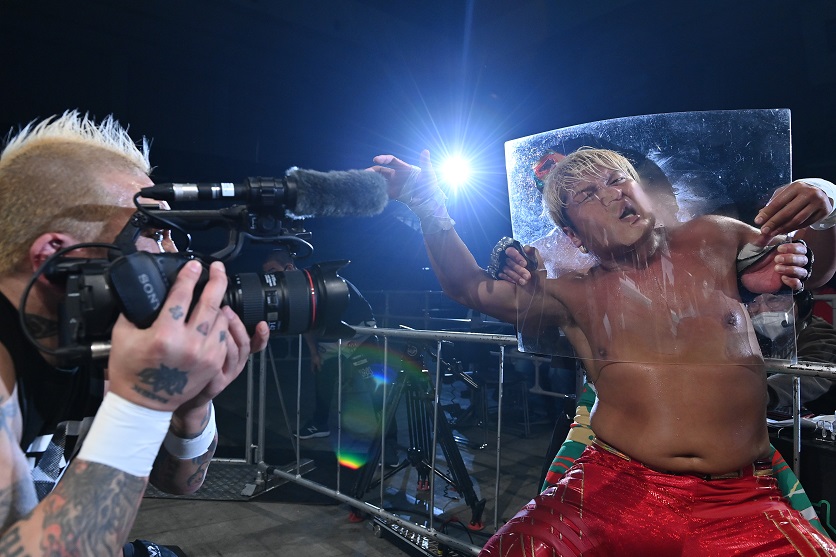 プロレス】GHCナショナル王者・拳王がまたしても屈辱の“アクリル板
