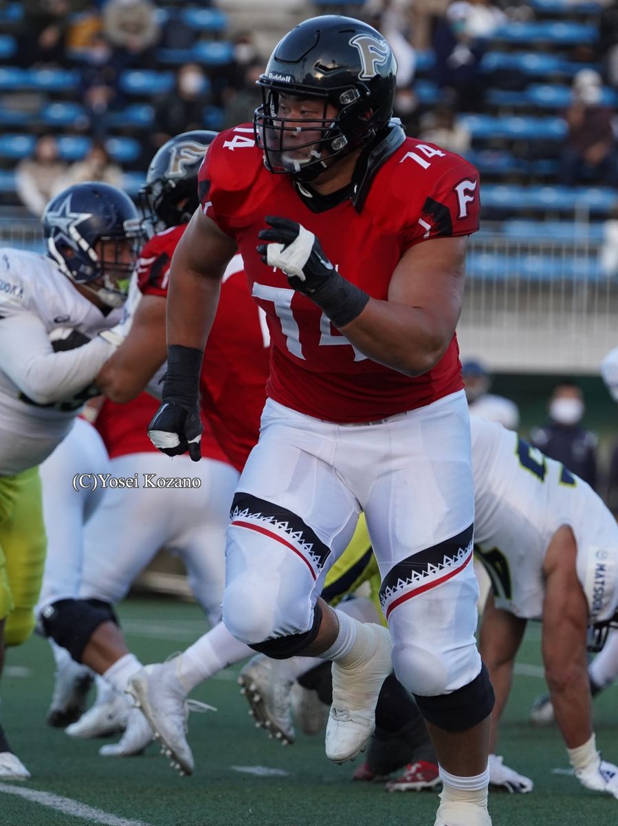 2巡15位 ブルーボマーズ OL 町野 友哉 (富士通フロンティアーズ)=撮影:小座野容斉