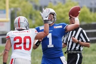 東京ガスクリエイターズ○28-0●富士ゼロックスミネルヴァAFC（5月4日、富士通スタジアム川崎）