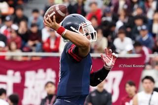 早稲田大学ビッグベアーズ○37-13●慶應義塾大学ユニコーンズ（4月29日、駒沢陸上競技場）