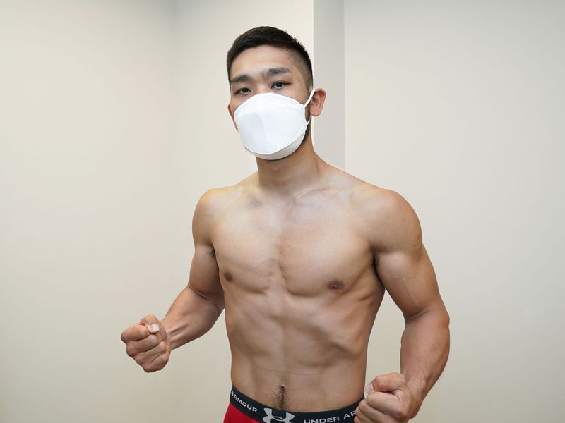 「ダメージを与えてＫＯで勝つ」と別府　写真提供＿帝拳ジム