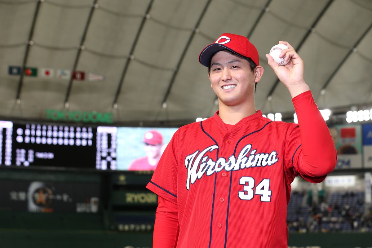 2021年4月24日 巨人vs 広島  5回戦 ＝東京ドーム　2019年 、左ひじをトミー・ジョン手術を受け1031日ぶりプロ2勝目を挙げた広島・高橋昴也。