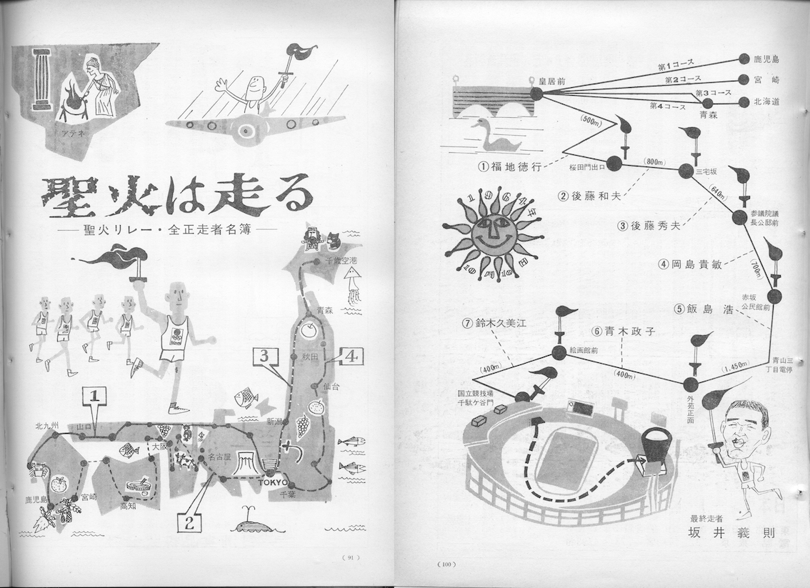 アーカイブ】1964年の聖火ランナー全掲載 東京都編 4つの火が1