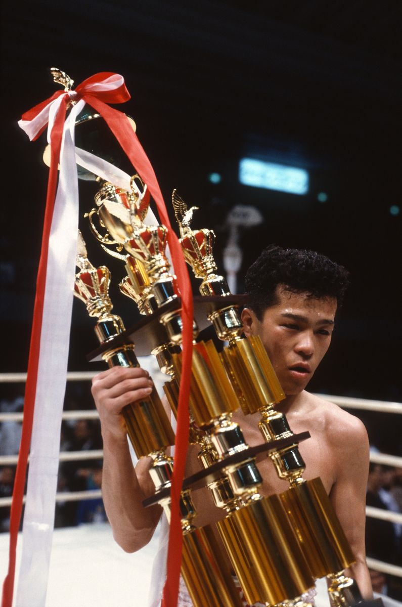 1991年５月19日　vsレイ・パショネス戦＝大阪府立体育館第1競技場　完勝だったがダウンを奪えず判定勝ちに納得いかず。