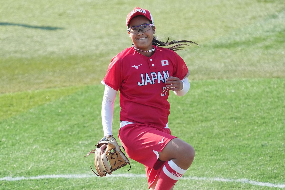 2021年7月25日＝横浜スタジアム　日本チーム最年少ながら大活躍だった後藤希友投手。 ダイナミックな投球と笑顔が印象的でした。ロサンゼルス五輪で競技復活になれば、 日本の中心選手になってくれること間違いないでしょう。