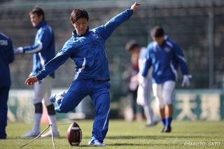 関学大が甲子園で練習を公開 テンポよくオフェンスを進めたい 奥野 mスポーツ ベースボール マガジン社