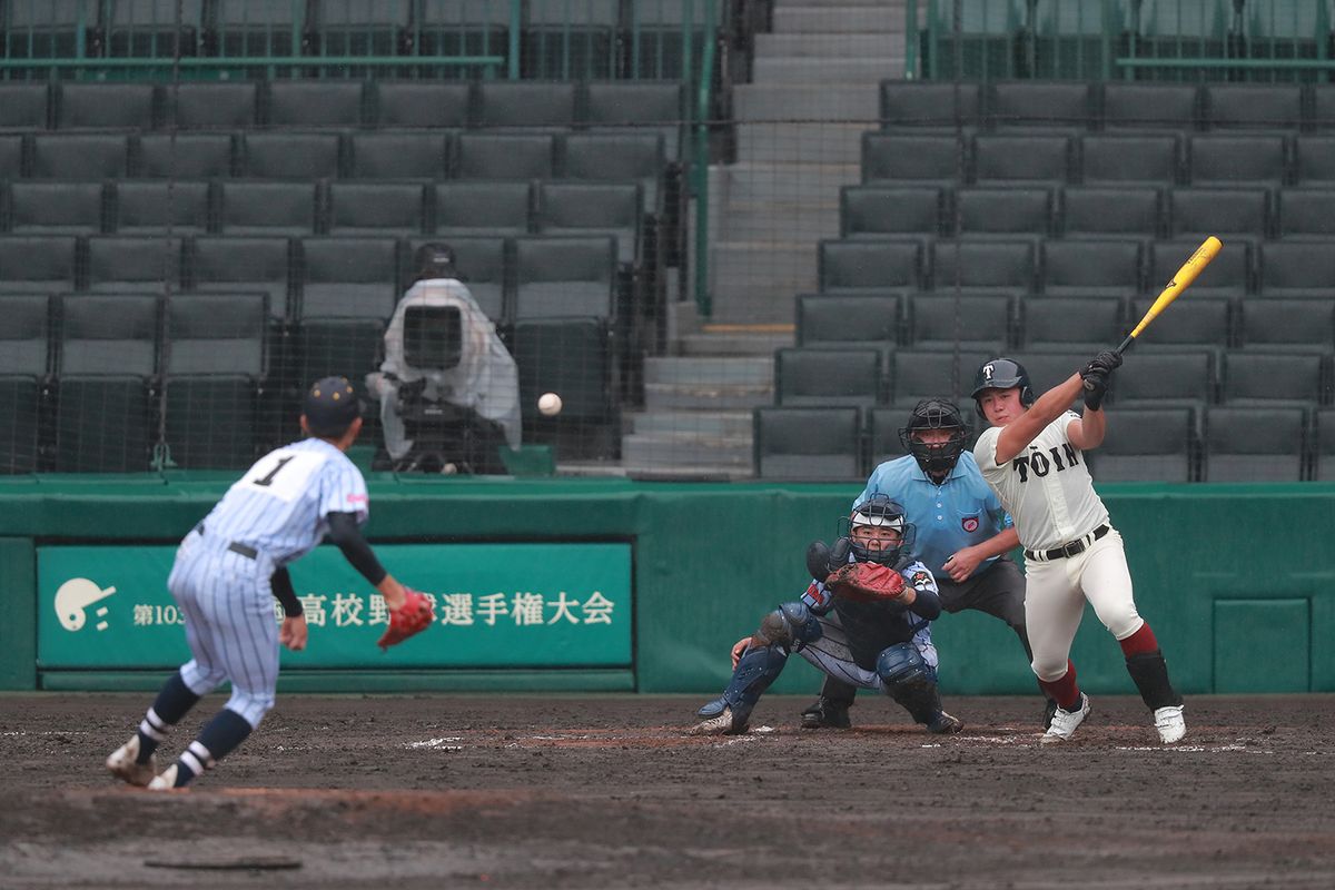 2021年8月17日 第103回全国高校野球選手権大会 大阪桐蔭vs東海大菅生=阪神甲子園球場　池田陵真（大阪・大阪桐蔭）。数多くの強打者をプロに輩出してきた強豪校で主砲の座を担う中堅手。昨夏の交流試合を含め３度出場の甲子園で計16打数８安打、打率５割の好成績を残した。