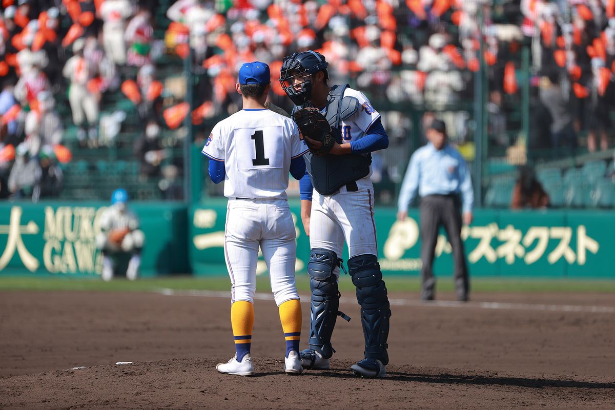 2021年3月23日 第93回選抜高等学校野球大会 市和歌山vs県岐阜商=阪神甲子園球場　高木翔斗（岐阜・県岐阜商）。今年、主将としてチームを春夏連続の甲子園に導いた188センチ89キロの大型捕手。高校通算本塁打は20本を誇る。