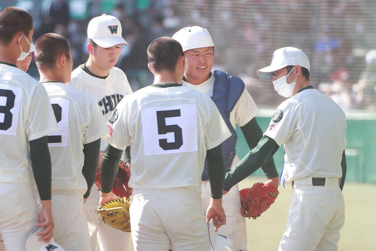 2021年3月26日 第93回選抜高等学校野球大会 市和歌山vs明豊=阪神甲子園球場　松川虎生（和歌山・市和歌山）。エース・小園を支える強打の捕手。高校通算43本塁打を誇り、98キロの体格も相まって「紀州のドカベン」とも呼ばれる。