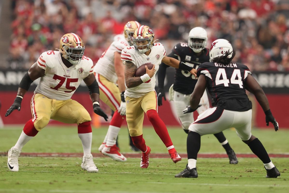 ◇カーディナルス17 49ers10◆ NFLで初先発し、健闘したが敗れた49ERSのQBランス=photo by Getty Images
