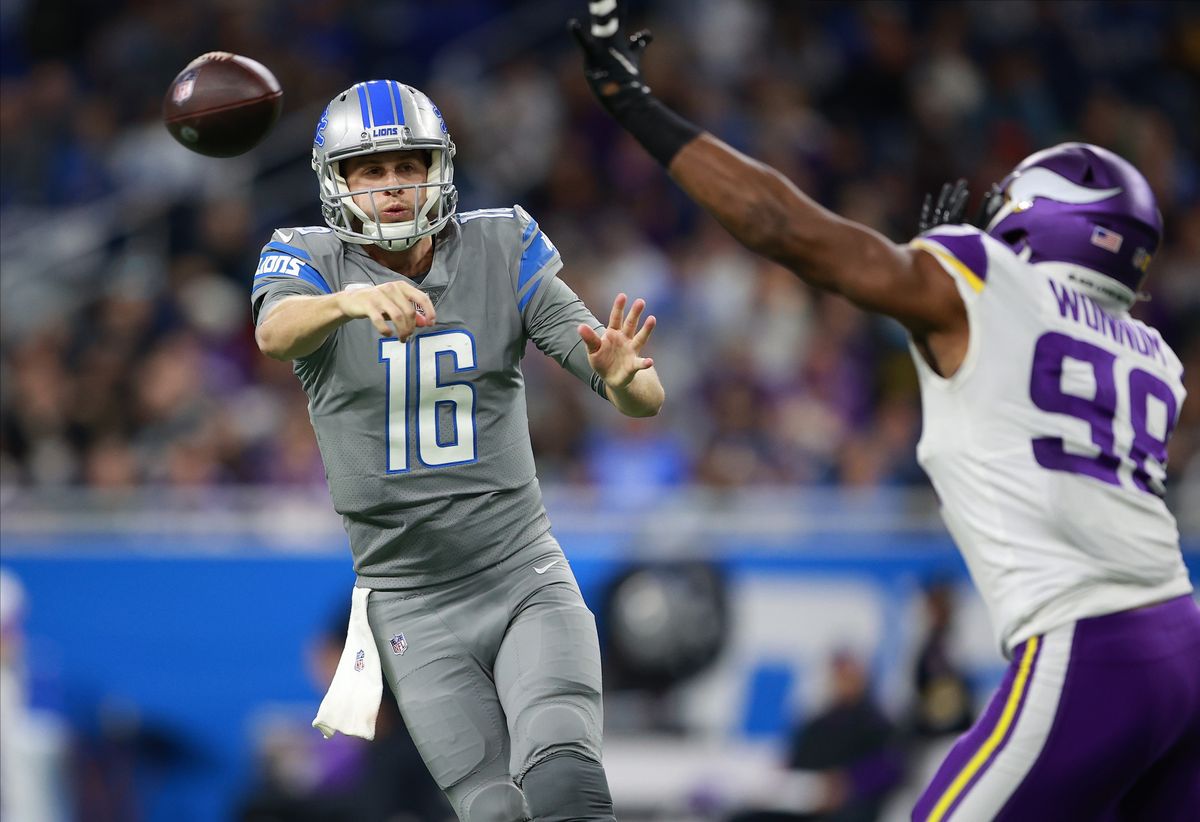 ◇ライオンズ29 vs バイキングス27◆ライオンズQBゴフは最後まで諦めなかった=photo by Getty Images