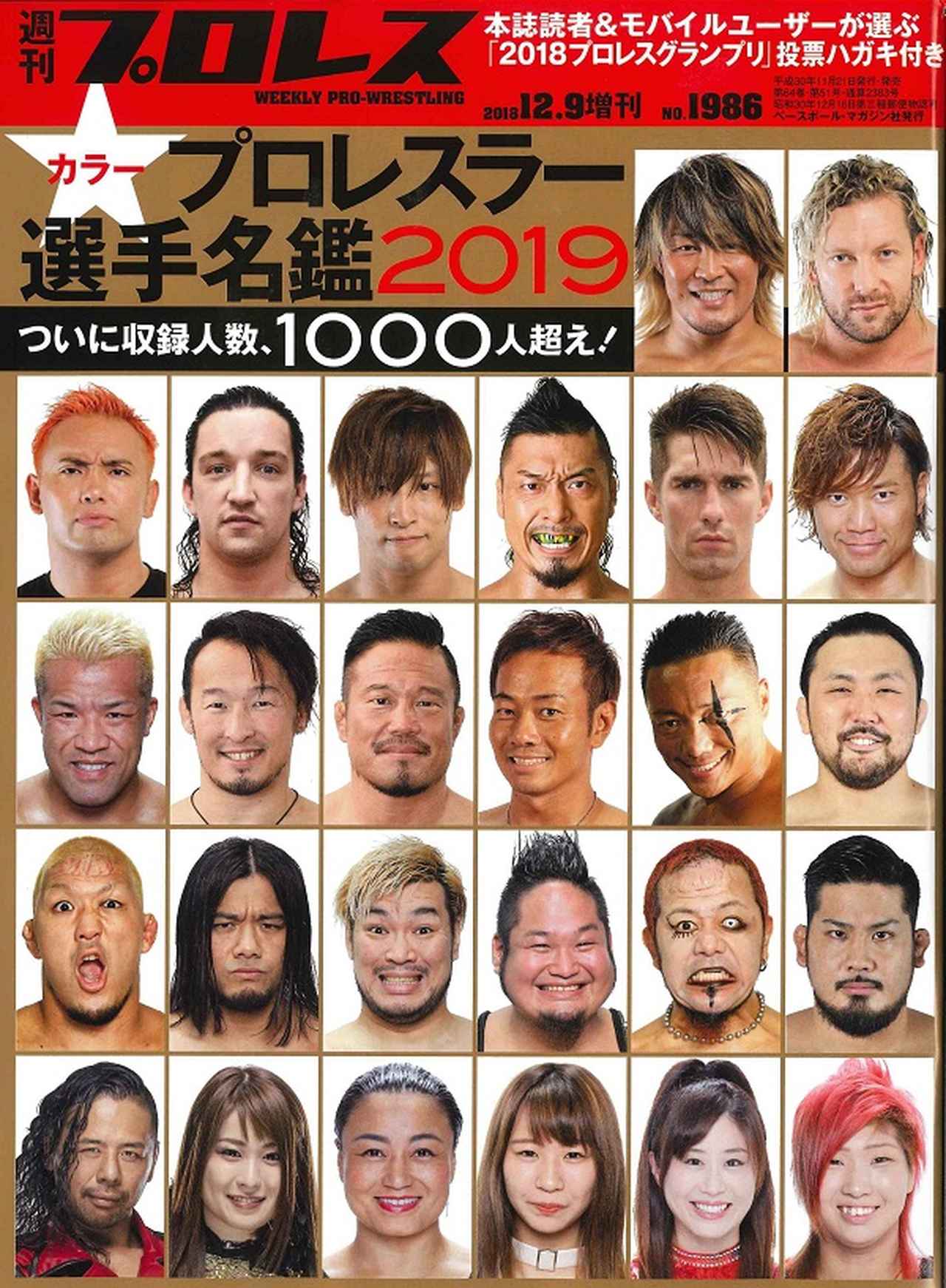2019プロレスラー カラー選手名鑑 週刊プロレス12月9日号増刊 | BBM