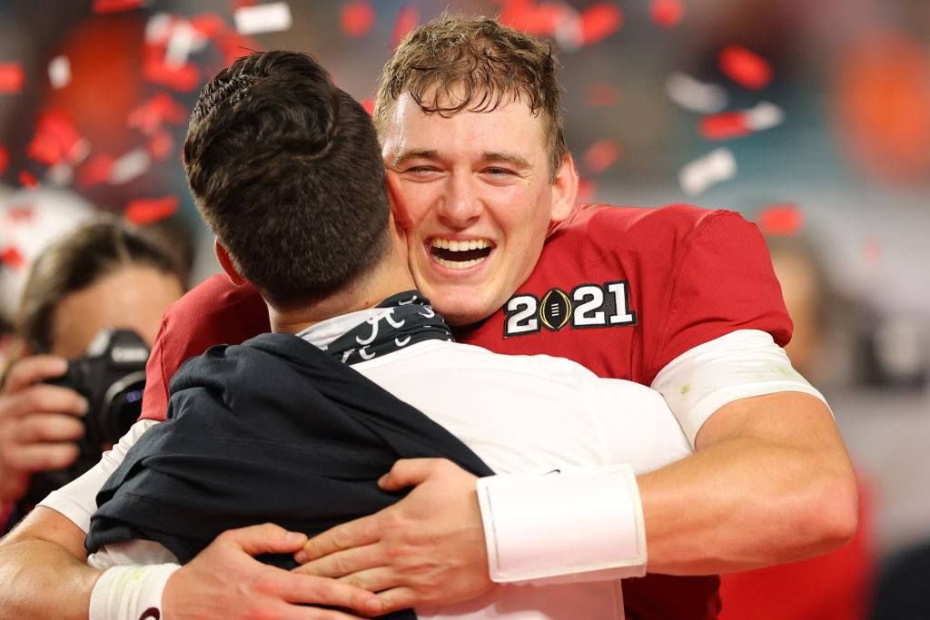 全米優勝したアラバマ大時代のQBマック・ジョーンズ=photo by Getty Images