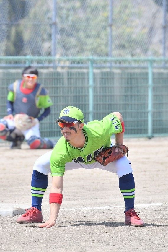 2020年より日本リーグに加盟した三重ヴェルデウィンの走攻守三拍子そろった三塁手・櫻庭佑輔。初年度は新型コロナウイルスの感染拡大の影響でリーグ戦が中止となったが、昨季は実質1年目ながらチームはリーグ3位に輝いた。櫻庭自身も打撃率.434をマークし、ベストナインのタイトルを獲得。ワールドカップ(世界選手権)への選出は今回が初となる(写真/佐藤真一)