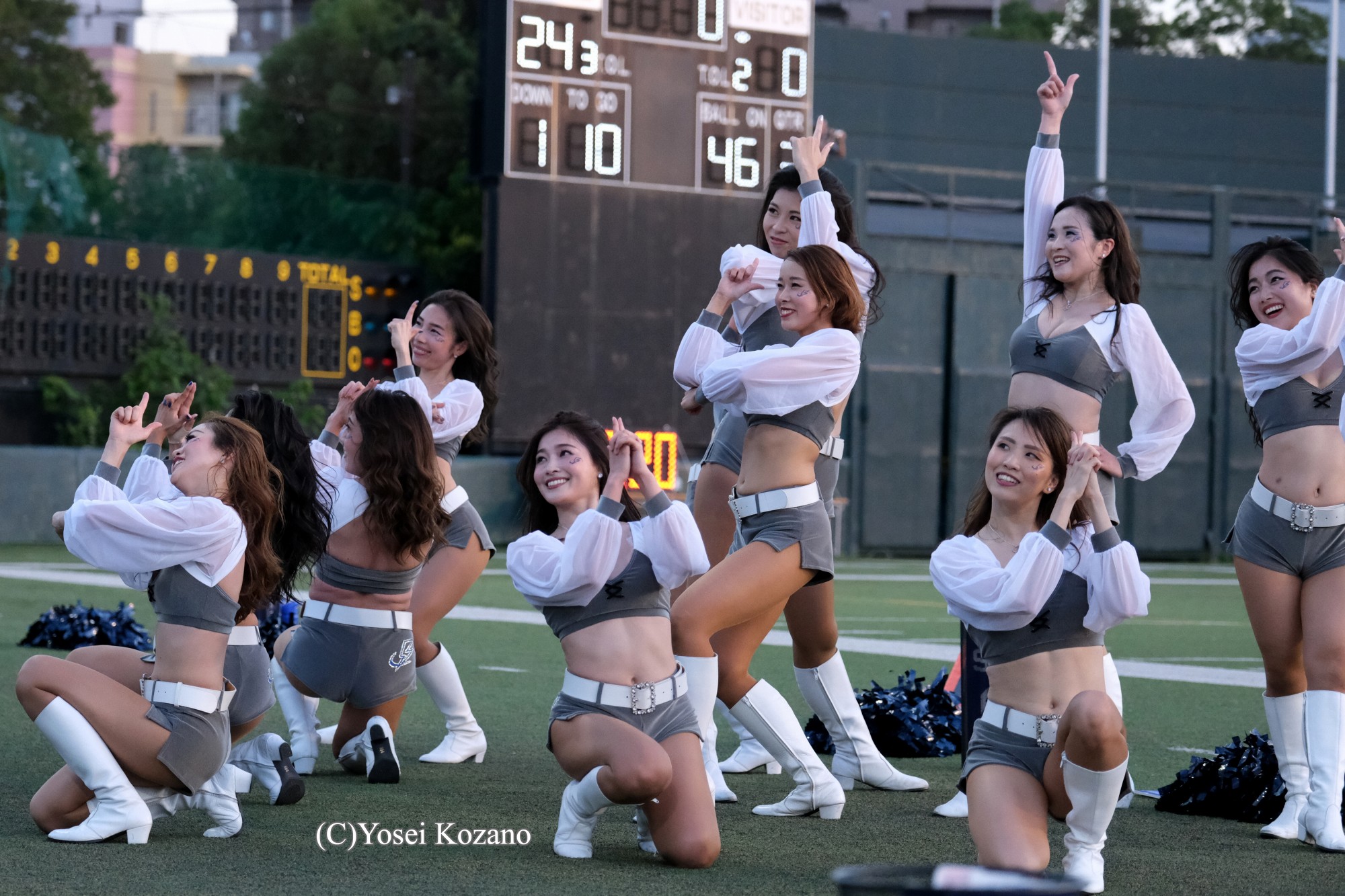 アメフト】X2ブルーサンダースチアが初のハーフタイムショー 元富士通