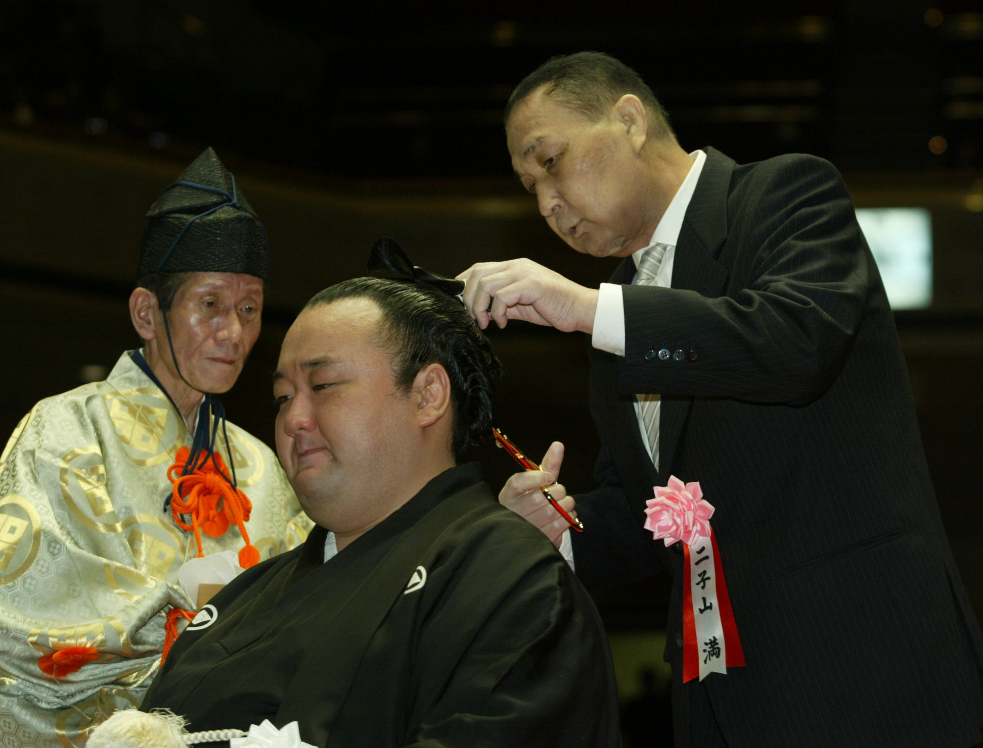 大相撲　二子山部屋　のれん　若乃花、貴乃花、貴ノ浪 960px-