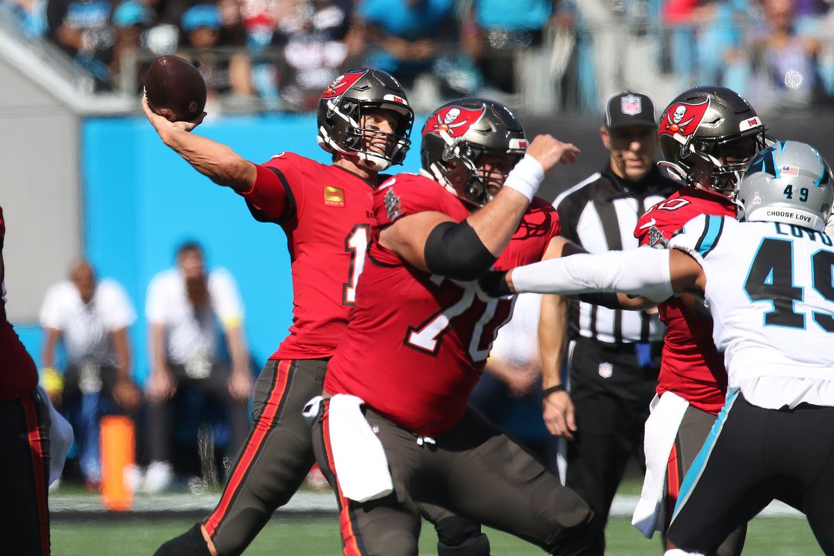 【バッカニアーズvsパンサーズ】バッカニアーズQBブレイディ=photo by Getty Images