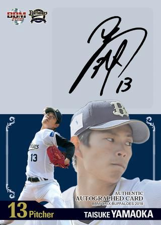 シルバー直筆サインカード　山岡泰輔