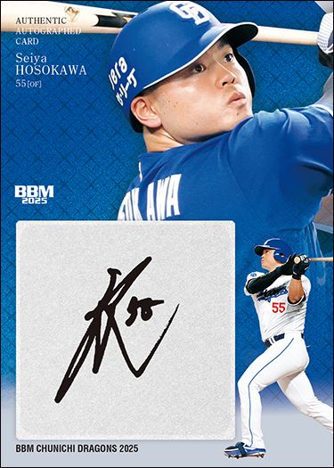 シルバー直筆サインカード　細川成也