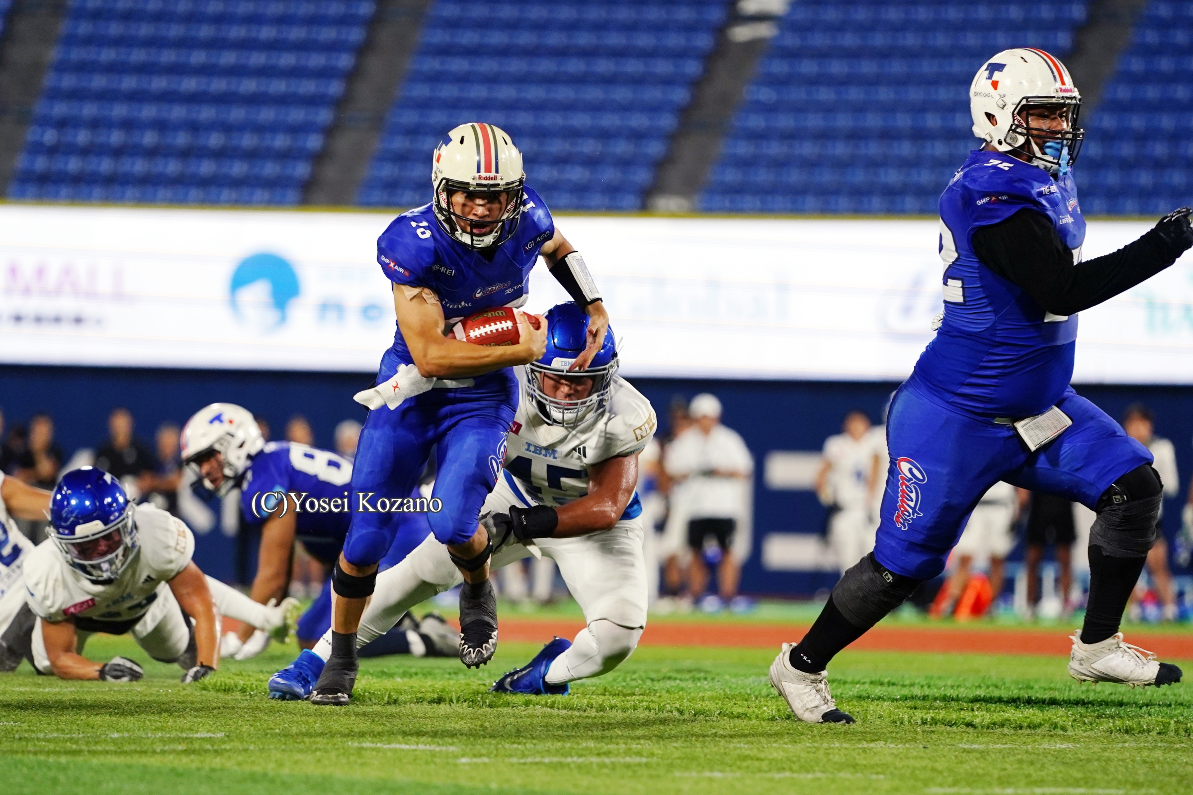 アメフト】東京ガス「決め切る男」QB徳島がラン3TD IBMに大勝