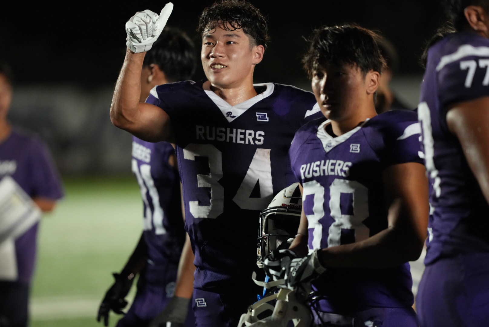立教大学アメフト部“Rushers“公式チームスタジャン Sサイズ 部員限定
