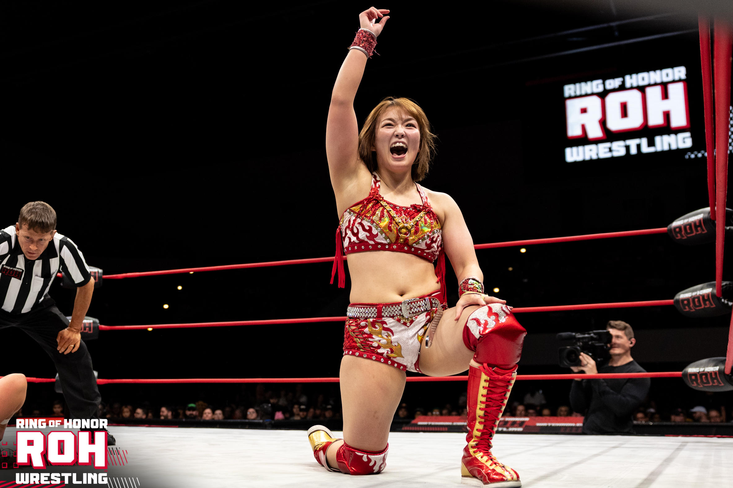 米ROHでIWGP女子V3のSareeeが「感無量」の新日本プロレス初参戦。10