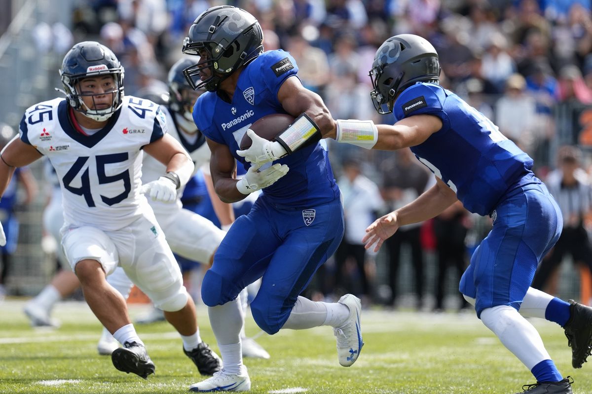 【パナソニックvs オール三菱】パナソニックのエースRBミッチェル・ビクタージャモー＝撮影:小座野容斉