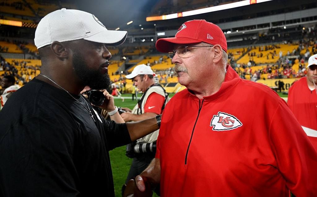 スティーラーズのトムリンHCとチーフスのアンディ・リードHC＝Getty Images