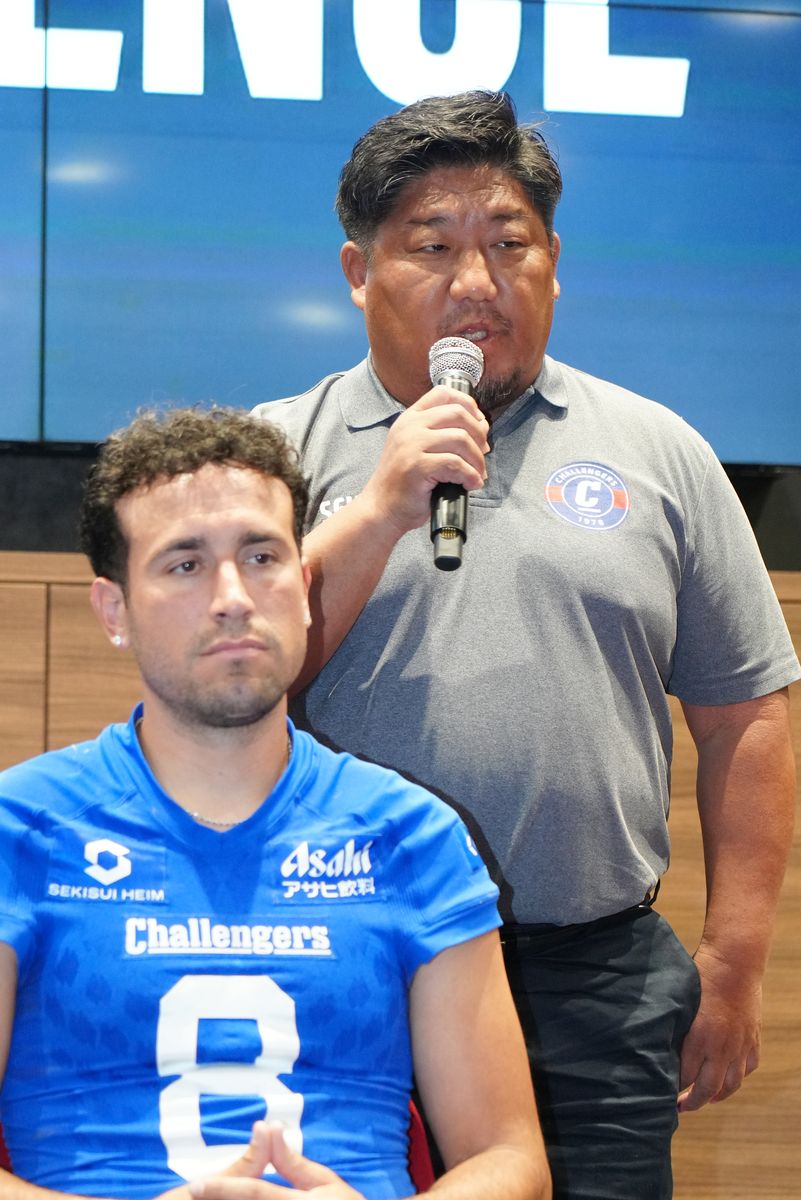 セキスイチャレンジャーズ 武田真一HC＝撮影：小座野容斉
