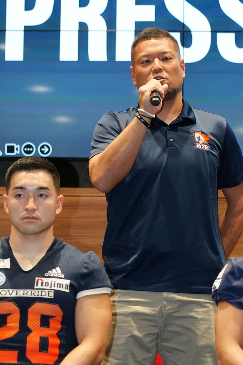 ノジマ相模原ライズ 伊倉良太HC＝撮影：小座野容斉
