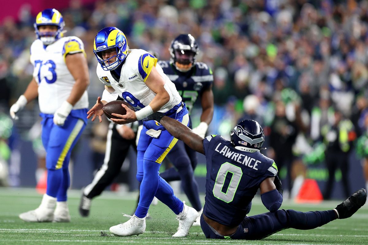 2025年シーズンはNFCチャンピオンシップで敗退したラムズ。QBスタフォードは38歳となった＝Getty Images
