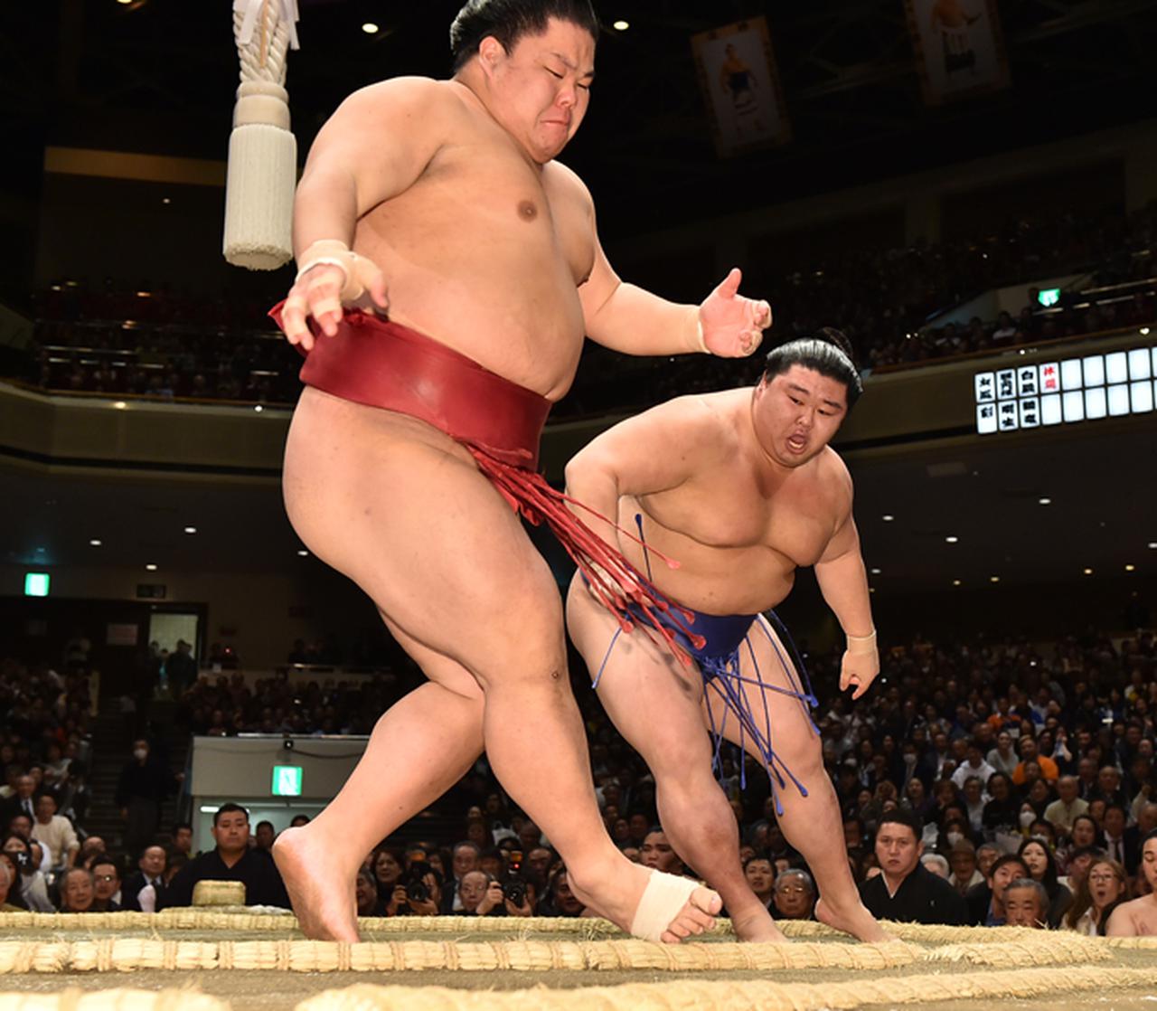 メル55507です。大栄翔 相撲編集部が選ぶ初場所11日目の一番 正代（押し出し）大栄翔 | BBM
