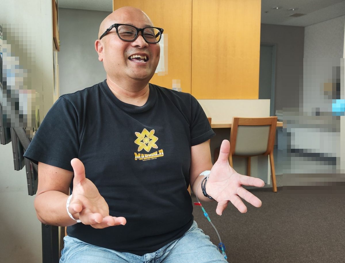 ガン闘病にかける思いを語った沖田さん