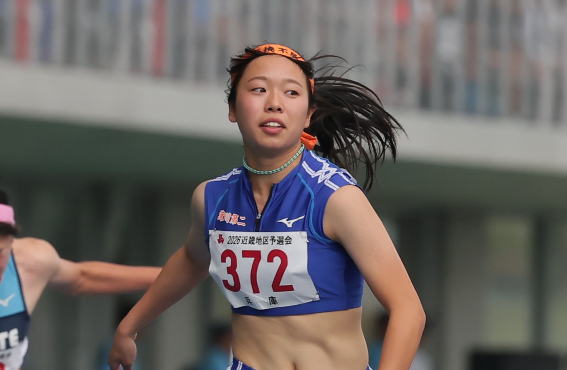 陸上】滋賀インターハイ 女子100mHで13秒30を持つ滝川二高の福田花奏