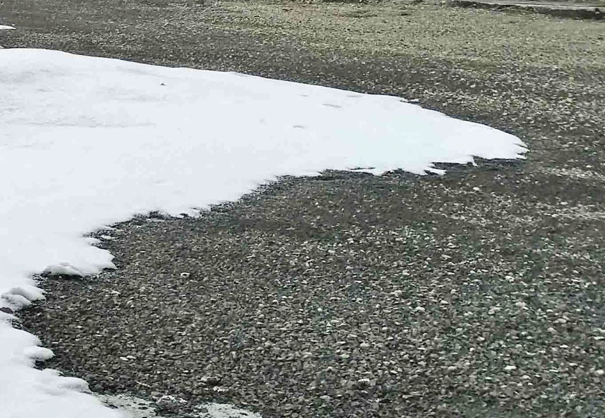 21番グラウンドに降った雪