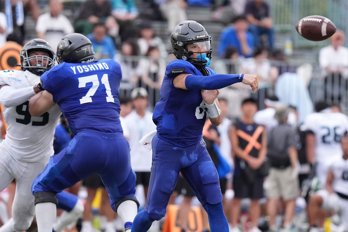 【パナソニック vs 富士フイルム海老名】パスで3TD、ランでもチームトップと躍動したパナソニックQB須田=撮影:小座野容斉