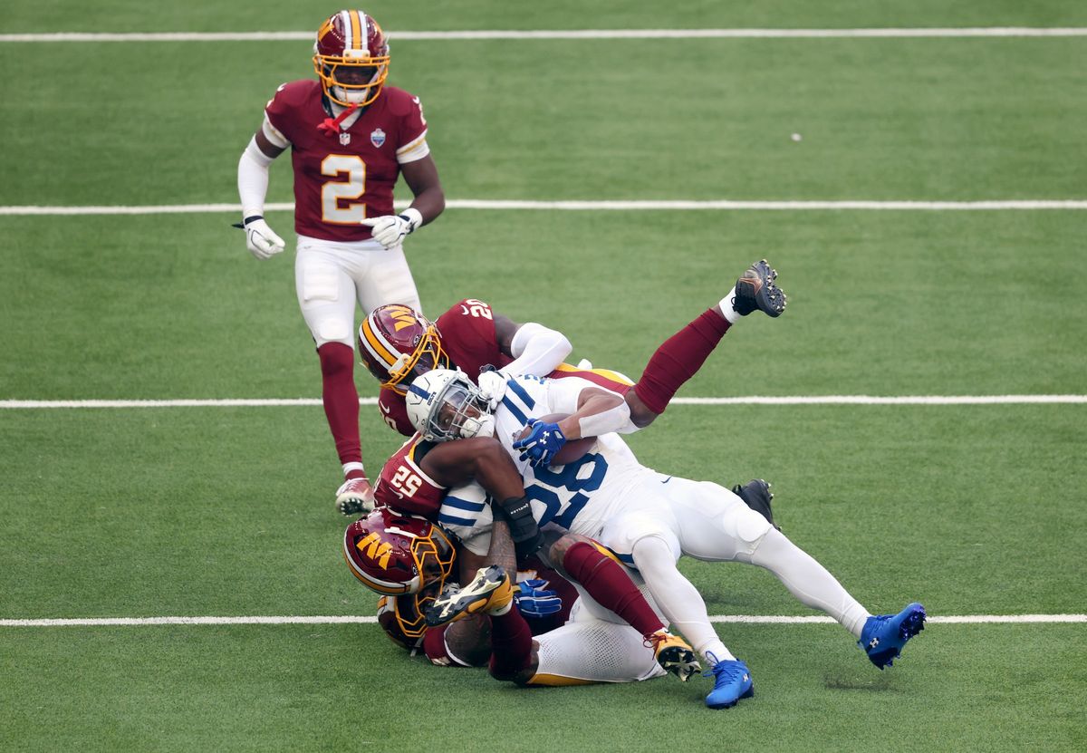 【コルツ vs コマンダーズ】コルツのRBテイラーは95ヤードを走り2TD＝Getty Images