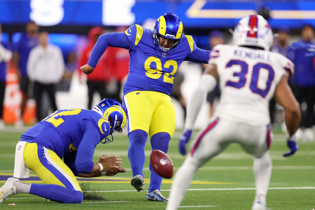 【ビルズ vs ラムズ】オーバータイムで、FGを外したラムズKメイビス＝Getty Images