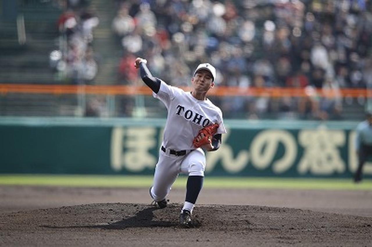 甲子園注目選手フォーム連続写真 東邦高 石川昂弥 mスポーツ ベースボール マガジン社
